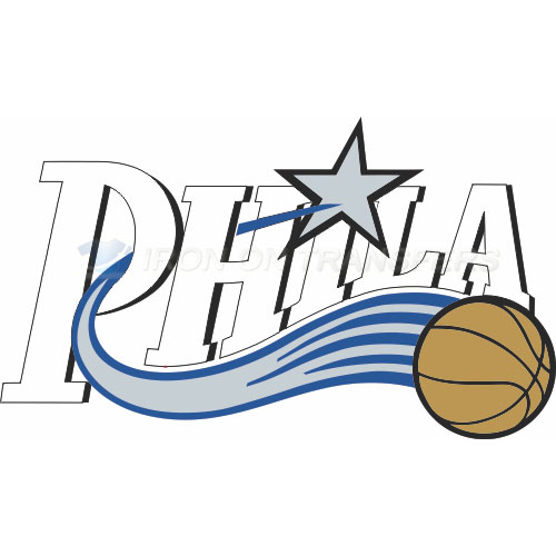 Philadelphia 76ers Iron-on Stickers (Heat Transfers)NO.1149